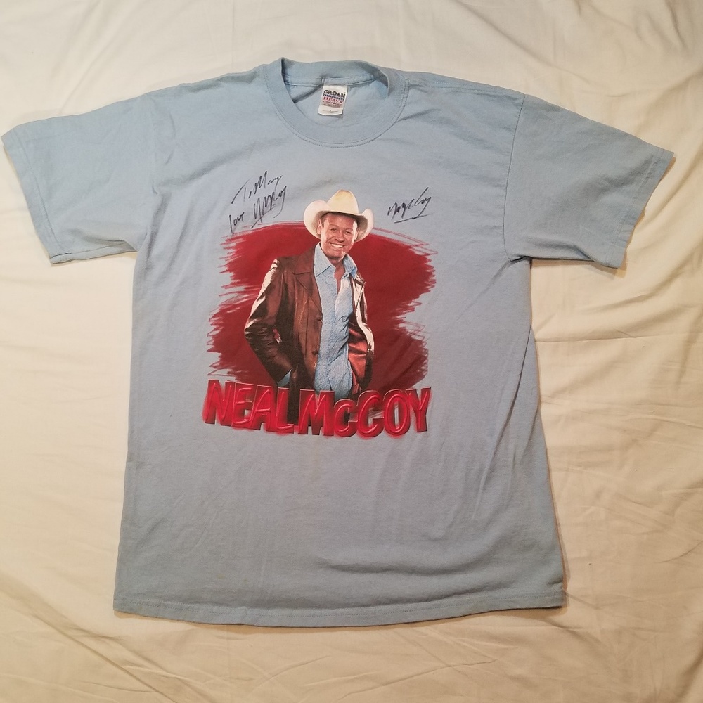 Signed Neal Mccoy Concert T Shirt
